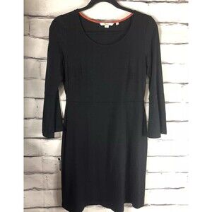 Boden Womens Size 6R Black Long Sleeve Dress